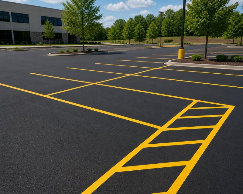 Asphalt Painting in Roswell, GA