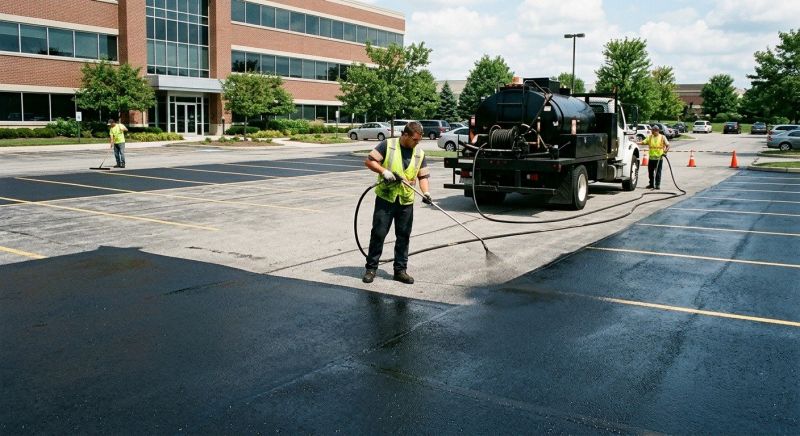Church Parking Lot Sealcoating in Grand Rapids, MI