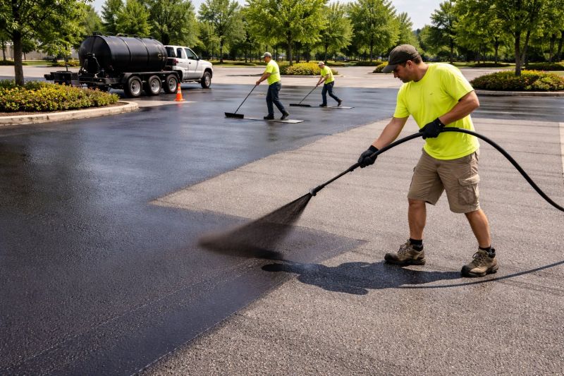 Church Parking Lot Sealcoating in Sarasota, FL