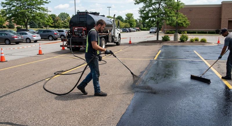Lot Sealcoating in San Antonio, TX